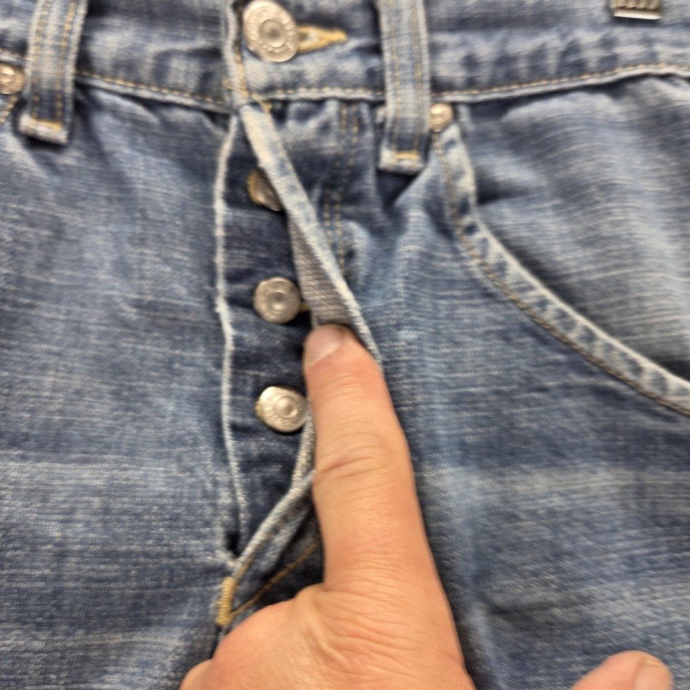 Vintage Levis Engineered Jeans Womens 28x32 Blue Twisted Button Fly - Picture 13 of 16